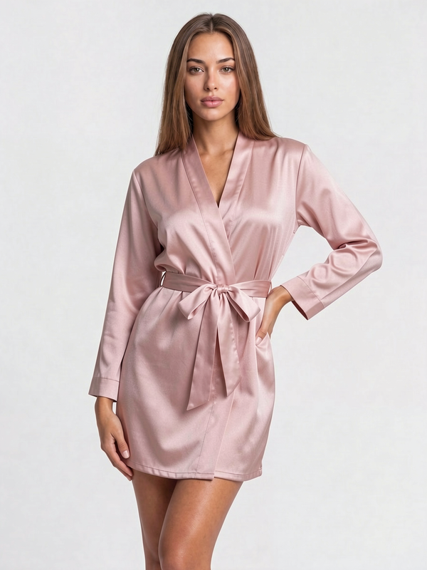 Midnight Soft Satin Robe