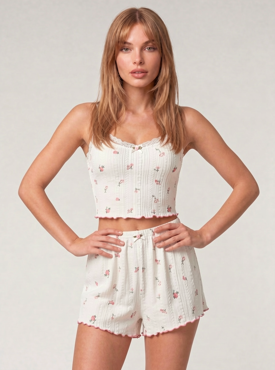Soft And Rosy Pajama Set