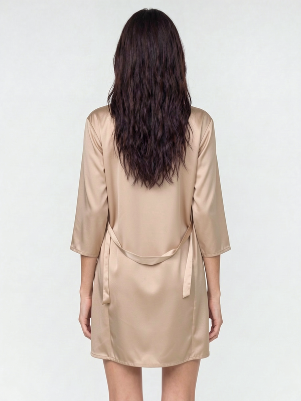 Midnight Presence Satin Robe