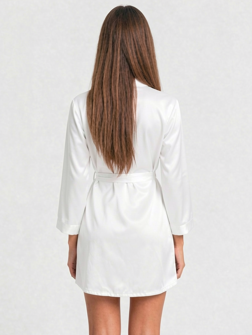 Midnight Soft Satin Robe
