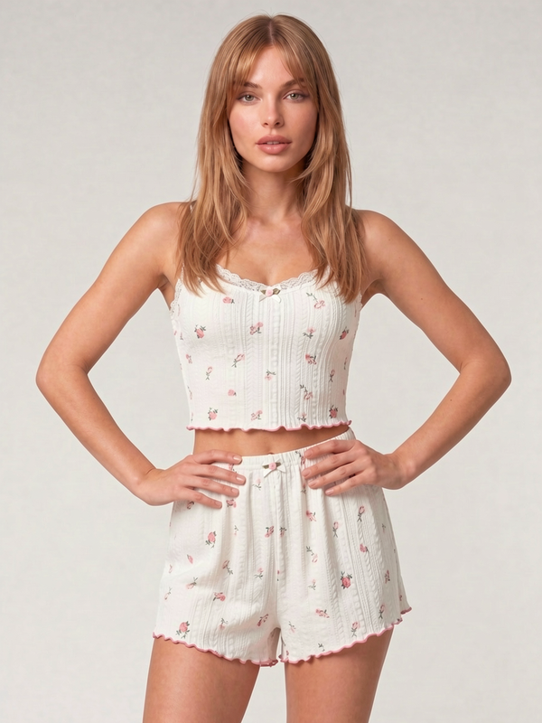 Soft And Rosy Pajama Set